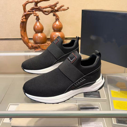 Damen Sneaker Slip On Atmungsaktiv Flexibel Netzstruktur