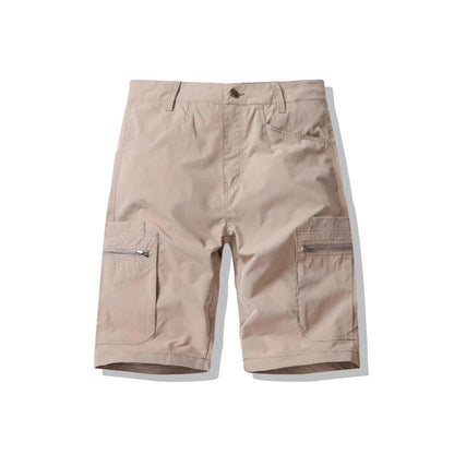 Herren Cargoshorts Funktionshose Reißverschluss Taschen Outdoor - BerlinGlamour
