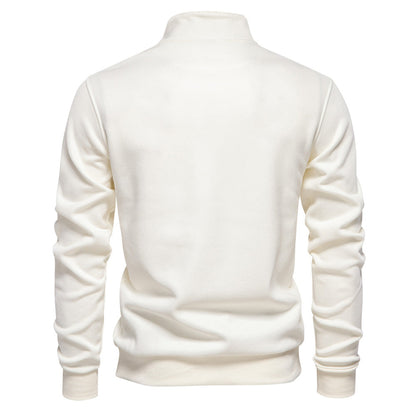 Herren Sweatshirt Stehkragen Modern Streetwear