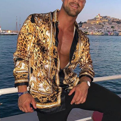 Männer Hemd Modern Barock Style Elegantes Design - BerlinGlamour