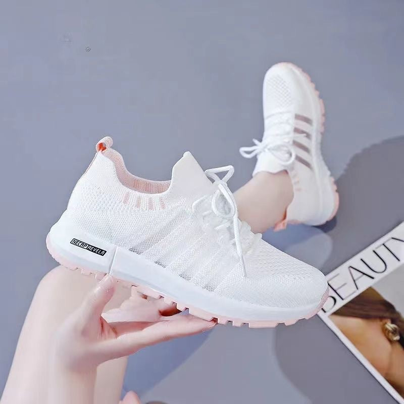 Damen Sportsneaker Leicht Atmungsaktiv Flexibel Laufschuhe