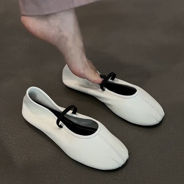 Damen Ballerinas Bequem Elastisch Weich