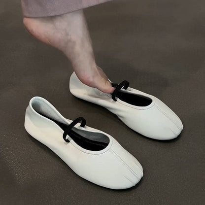 Damen Ballerinas Bequem Elastisch Weich