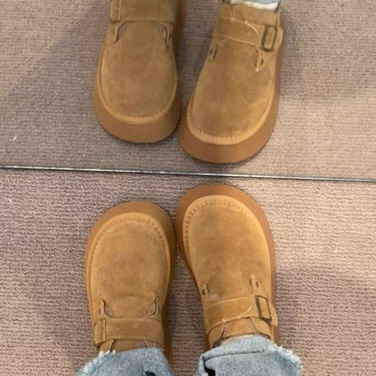 Weiche Damen Hausschuhe Veloursleder Bequem Warm