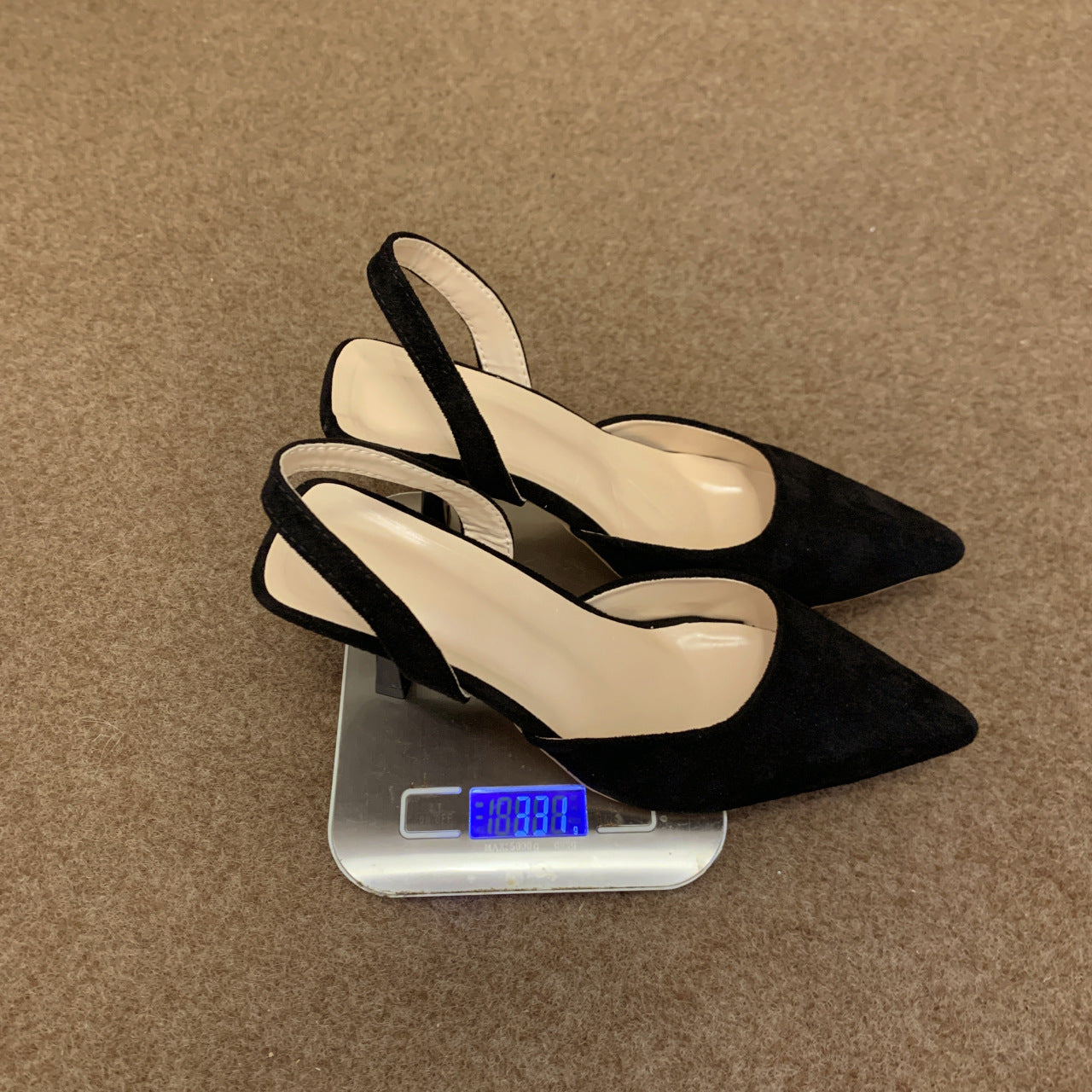 Damen Pumps Slingback Weichleder Elegant Spitze