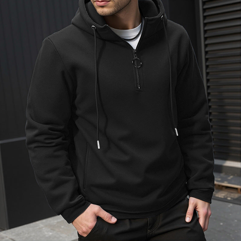 Herren Kapuzenpullover Funktionell Reißverschluss Modern