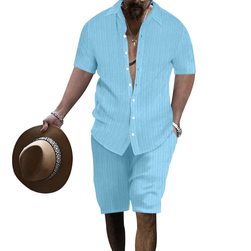 Herren Anzug Streifenlook Modern Freizeit