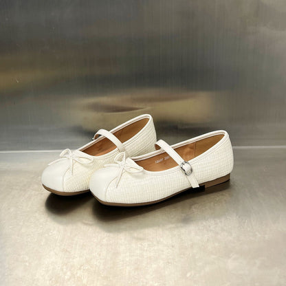 Damen Ballerinas Schleife Comfort Riemchenverschluss