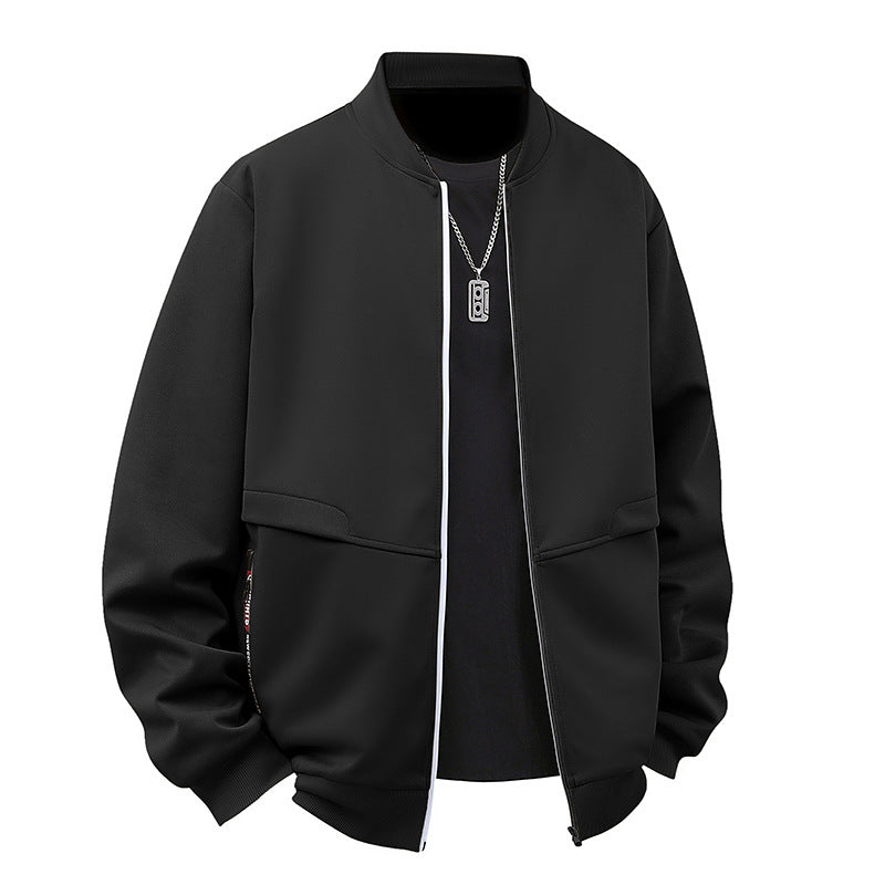 Herren Bomberjacke Sportlich Funktionale Taschen Modern