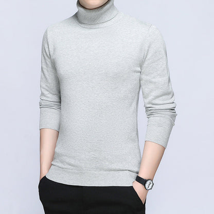 Herren Rollkragenpullover Baumwolle Atmungsaktiv Eleganz