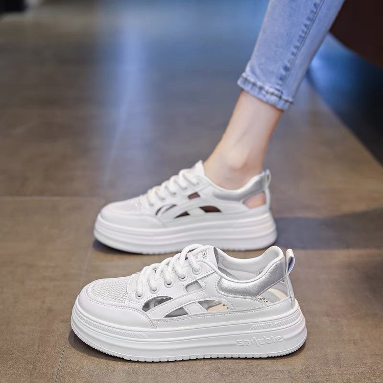 Damen Plattform Sneaker atmungsaktiv Trendig Hoch - BerlinGlamour