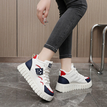 Damen Sneaker High-Top Bequem Sportlich Frauen Schuhe
