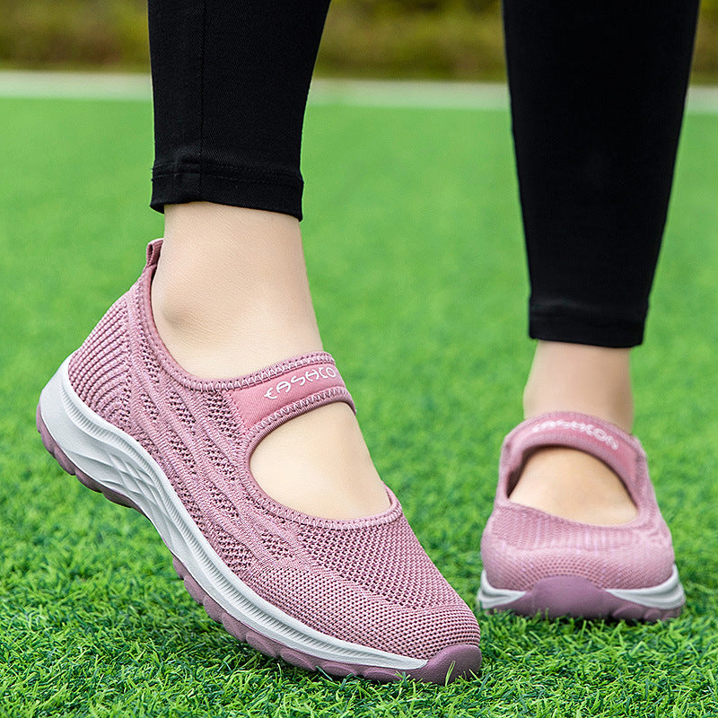 Damen Sportpumps Leicht Bequem Elastisch