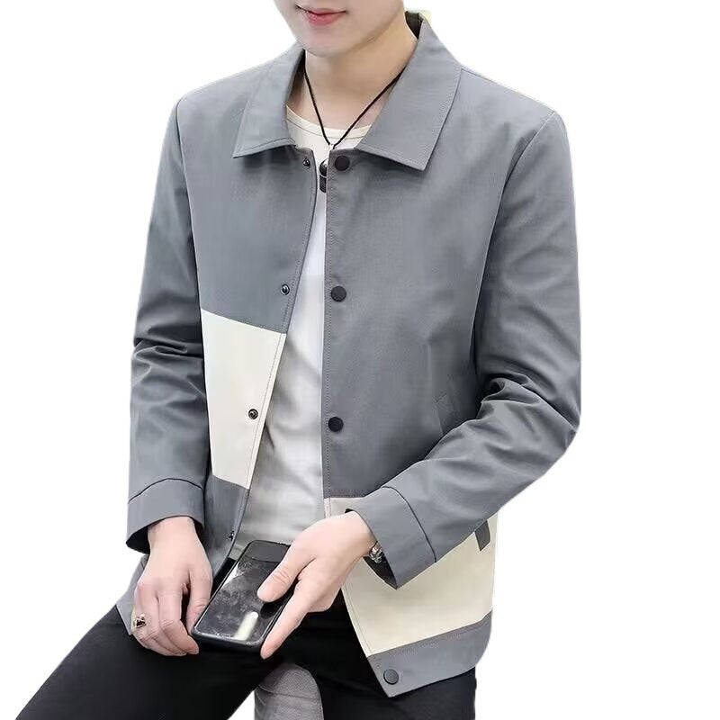 Herren Übergangsjacke Modern Farbblock Design Trendy