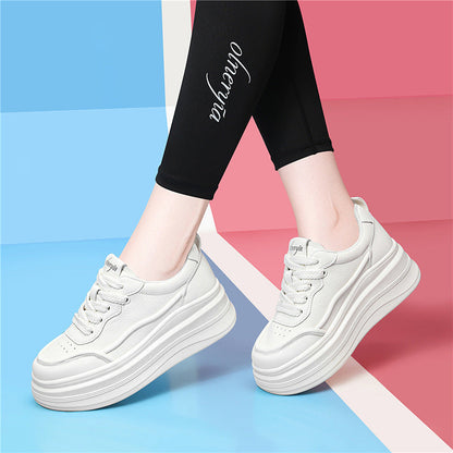 Damen Plateau Sneaker Hoch Modisch Ergonomisch