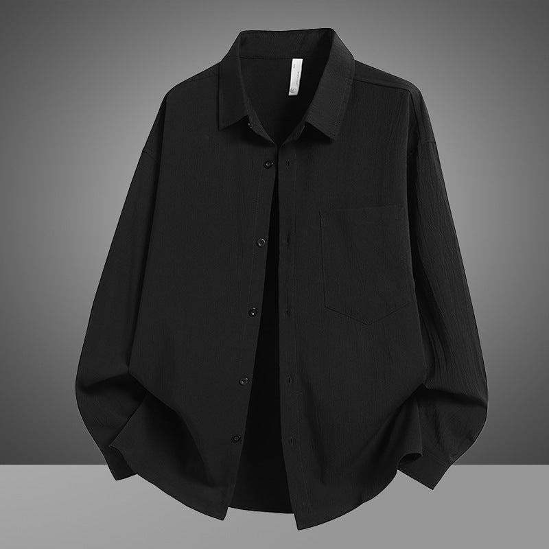 Herren Overshirt Lässig Modern mit Brusttasche