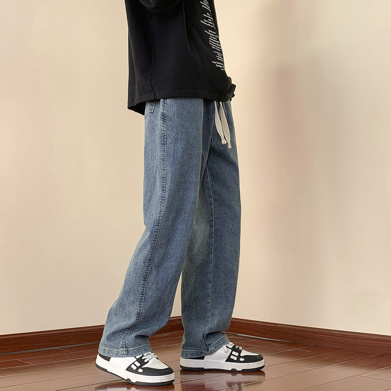 Herren Jeans Hose Bequem Elastisch Slim Fit