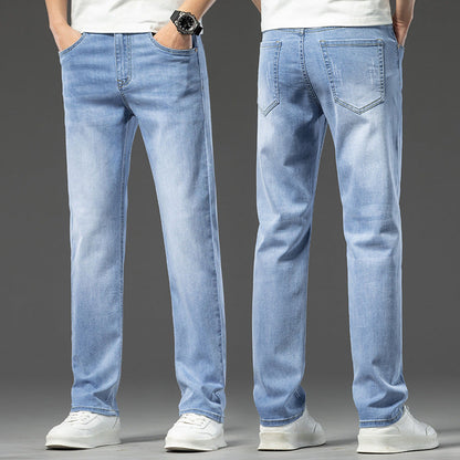 Bequeme Herren Jeans Denim mit tiefen Taschen Lässig