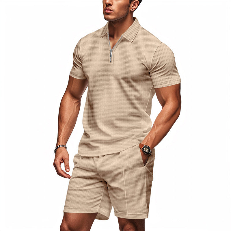 Herren Polo-Shirt Kurzarm Sportlich Mit Taschen - BerlinGlamour