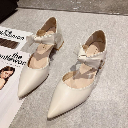 Elegante Damen Slingpumps mit Schleife Hochhackig