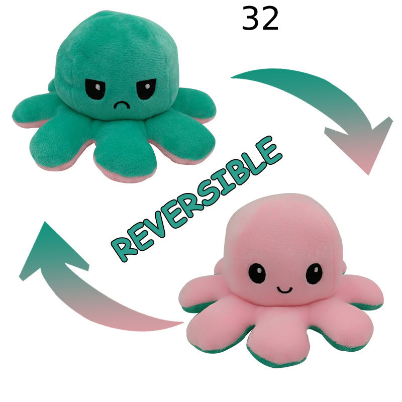 Reversibler Plüsch Octopus Kuscheltier Einzigartig