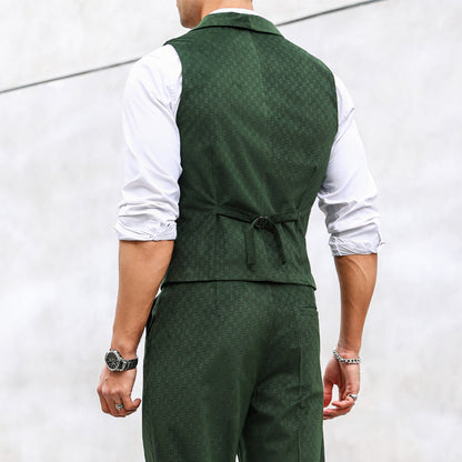 Herren Anzugweste Elegant Strukturiert Modern