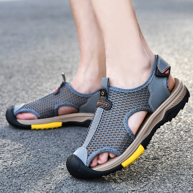 Herren Outdoor-Sandalen Atmungsaktiv Rutschfest Verstellbar