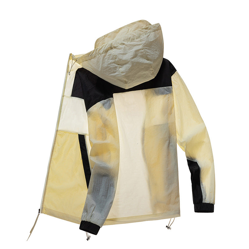 Herren Funktionsjacke Winddicht Verstellbares Kapuzenjacket Outdoor