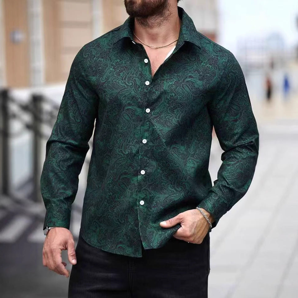 Männer Hemd Paisley Muster Modern Berlin