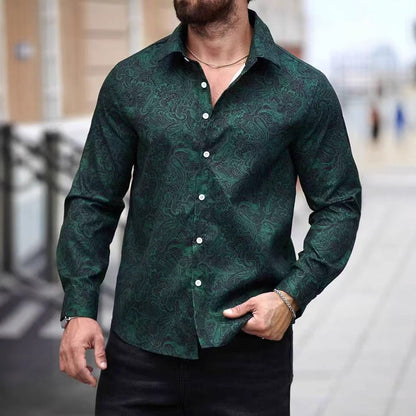 Männer Hemd Paisley Muster Modern Berlin