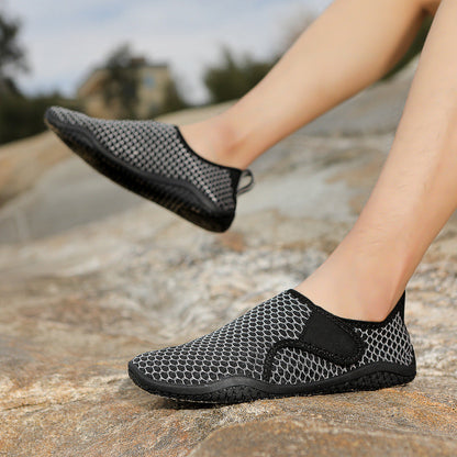 Damen Badeschuhe Flexibel Elastisch Schlupfdesign