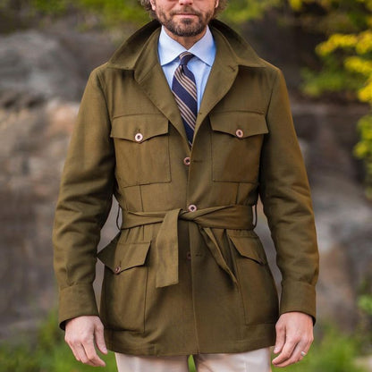 Herren Outdoor-Jacke Funktionell mit Taillengürtel und Taschen