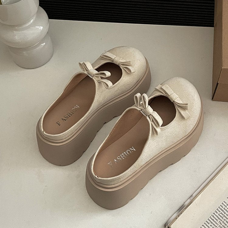 Damen Sandalen Plattform Schleifen Detail Hochzeitsschuhe