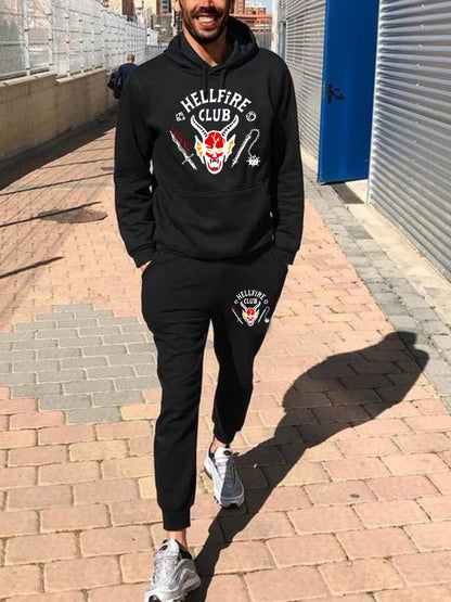 Herren Sportanzug Kapuzenpullover Jogginghose Set Streetwear Design