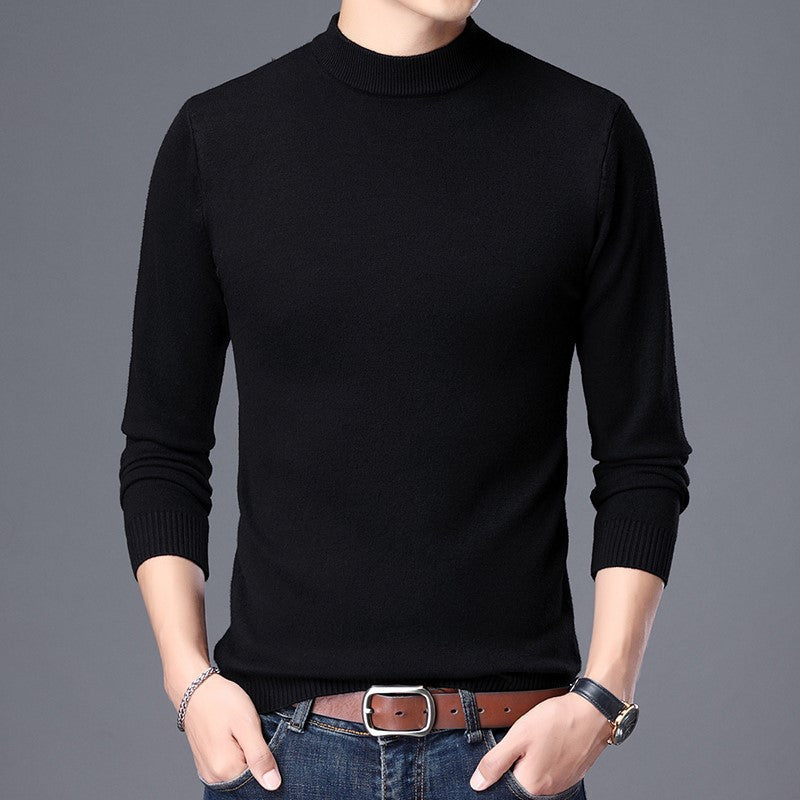 Herren Rollkragenpullover Fein Strick Hochwertig Elegent