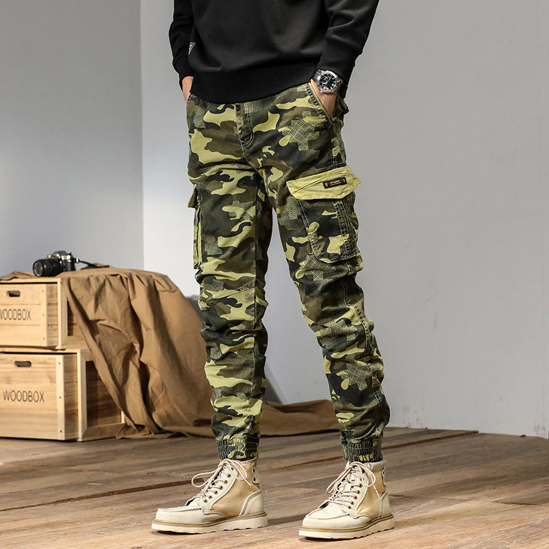 Herren Cargo-Hose Camouflage Praktisch Vieltaschen