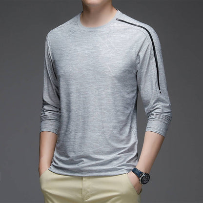 Herren Langarm-Shirt Sportlich Modern mit Trend-Muster