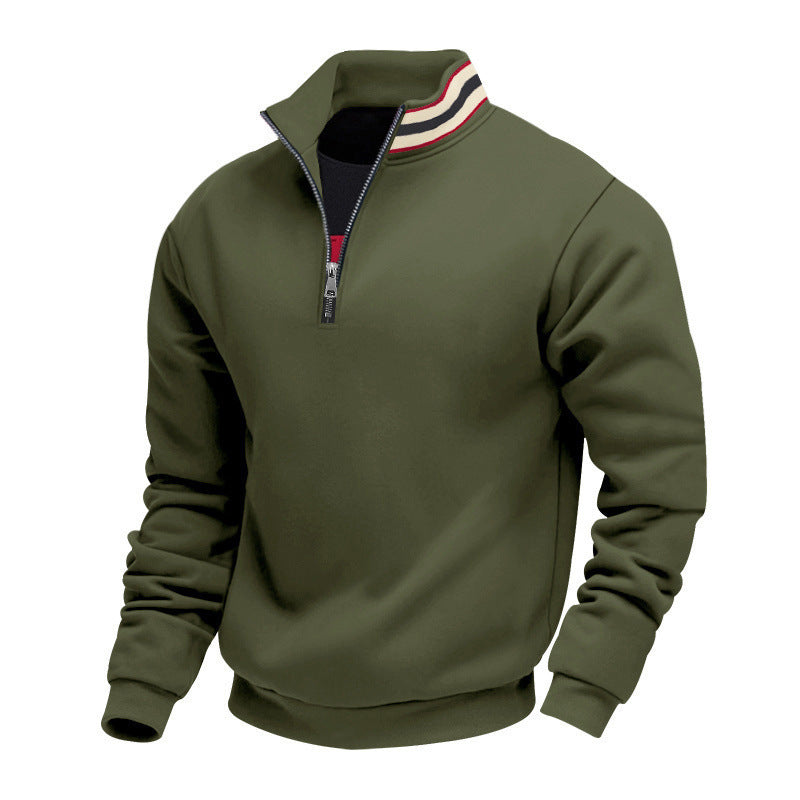 Herren Sportpullover Modern Athletisch Grün