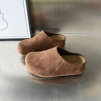 Damen Clogs Wildleder Bequem Rutschfest Anatomisch
