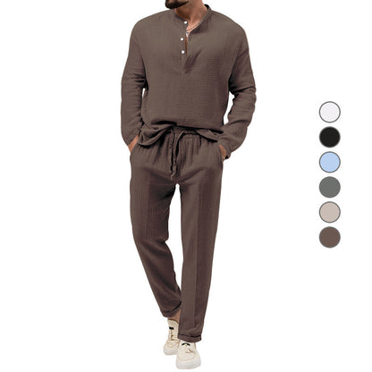 Herren Jogginganzug Waffelmuster Doppelpack Bequem