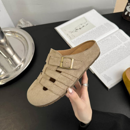 Damen Clogs Weich Bequem Riemendesign Modern