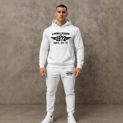 Herren Joggingset Hoodie und Hose Mit Trend Druck Berlin