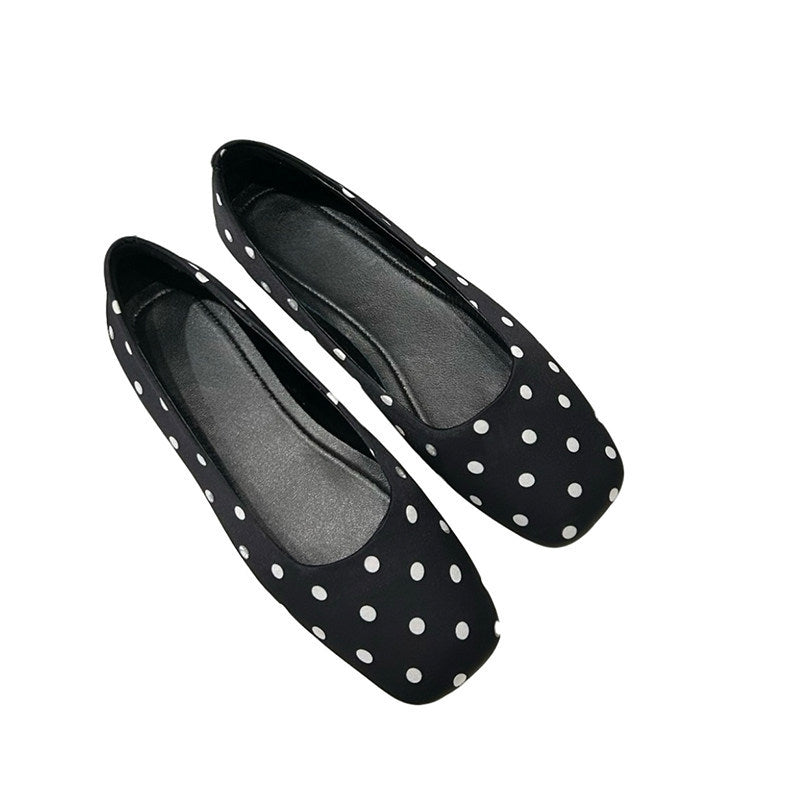 Damen Ballerinas Klassisch Punkte Design Elegante Schuhe