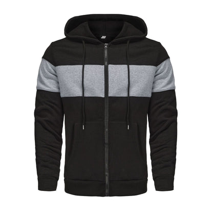 Herren Sportjacke Kapuzenjacke Atmungsaktiv Reißverschluss