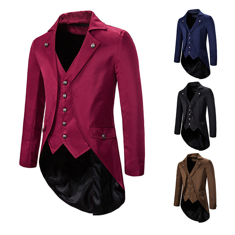 Herren Blazer Elegant Modern Asymmetrisch Floral - BerlinGlamour