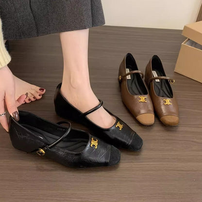 Damen Ballerinas Elegant Schnalle Schuhe Damen Modisch - BerlinGlamour