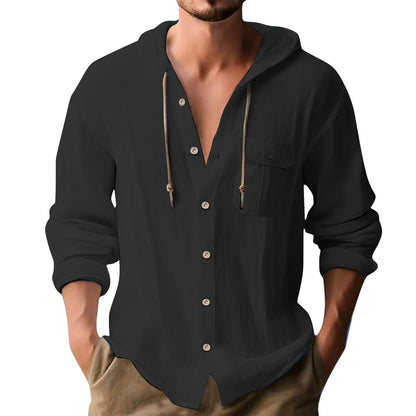 Herren Hoodie Sweatshirt Mit Brusttasche Bequem Modern