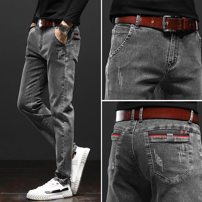 Herren Jeans Slim Fit Destroyed Trendy