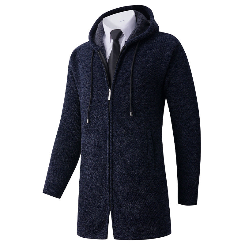 Herren Hoodie-Jacke Lässig Mit Kapuze Reißverschluss