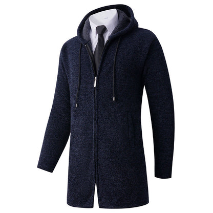 Herren Hoodie-Jacke Lässig Mit Kapuze Reißverschluss
